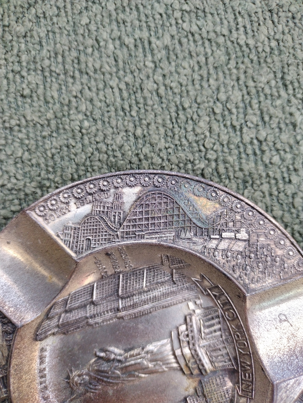 NYC Souvenir Metal Ashtray-Made In Occupied Japan - Picture 4 of 11